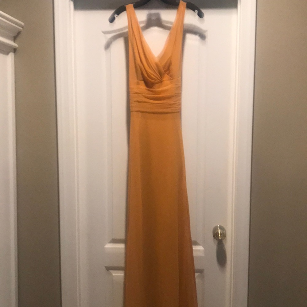 David’s Bridal Marigold gown